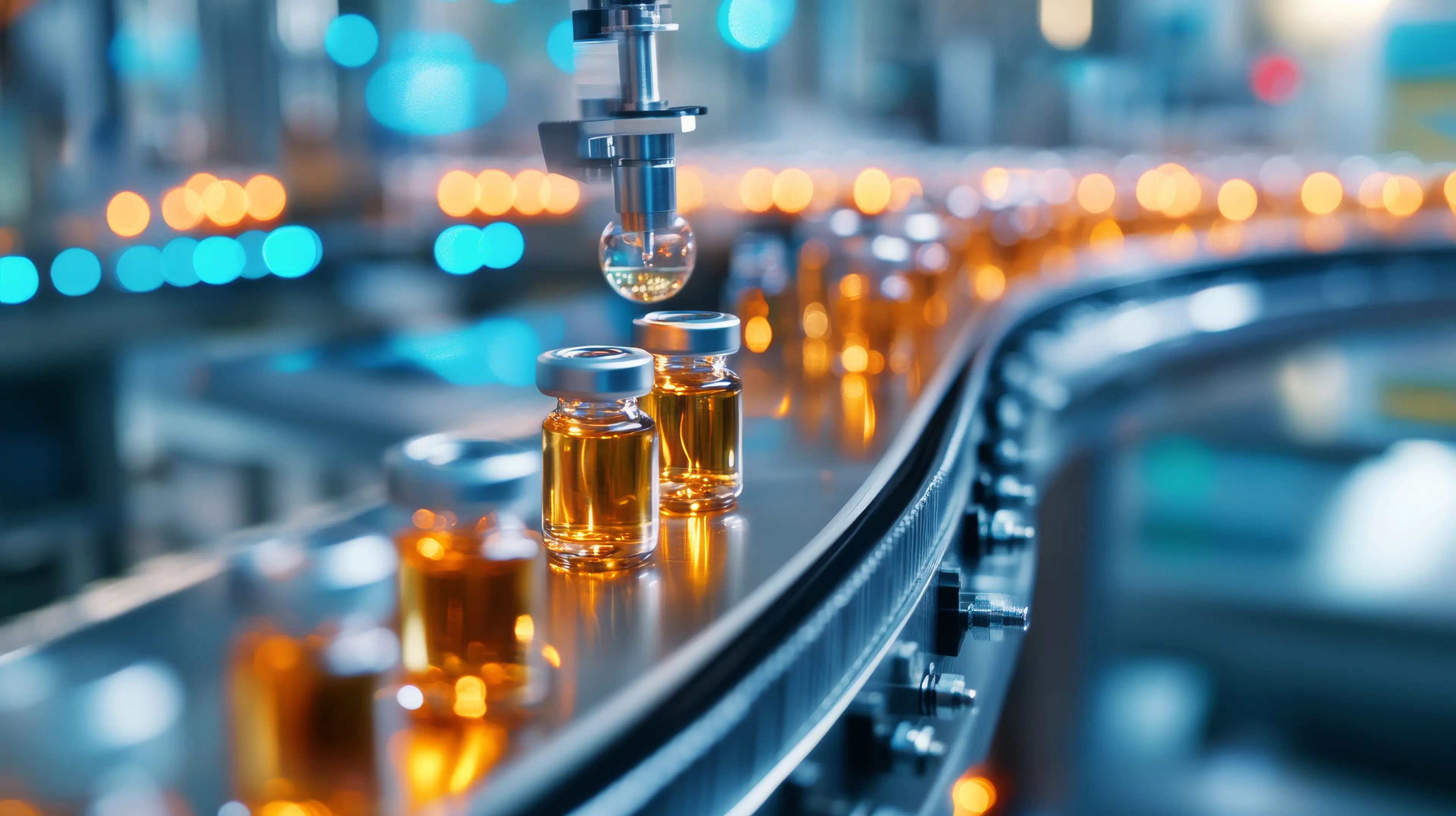 Pharmaceutical manufacturing facility with automation